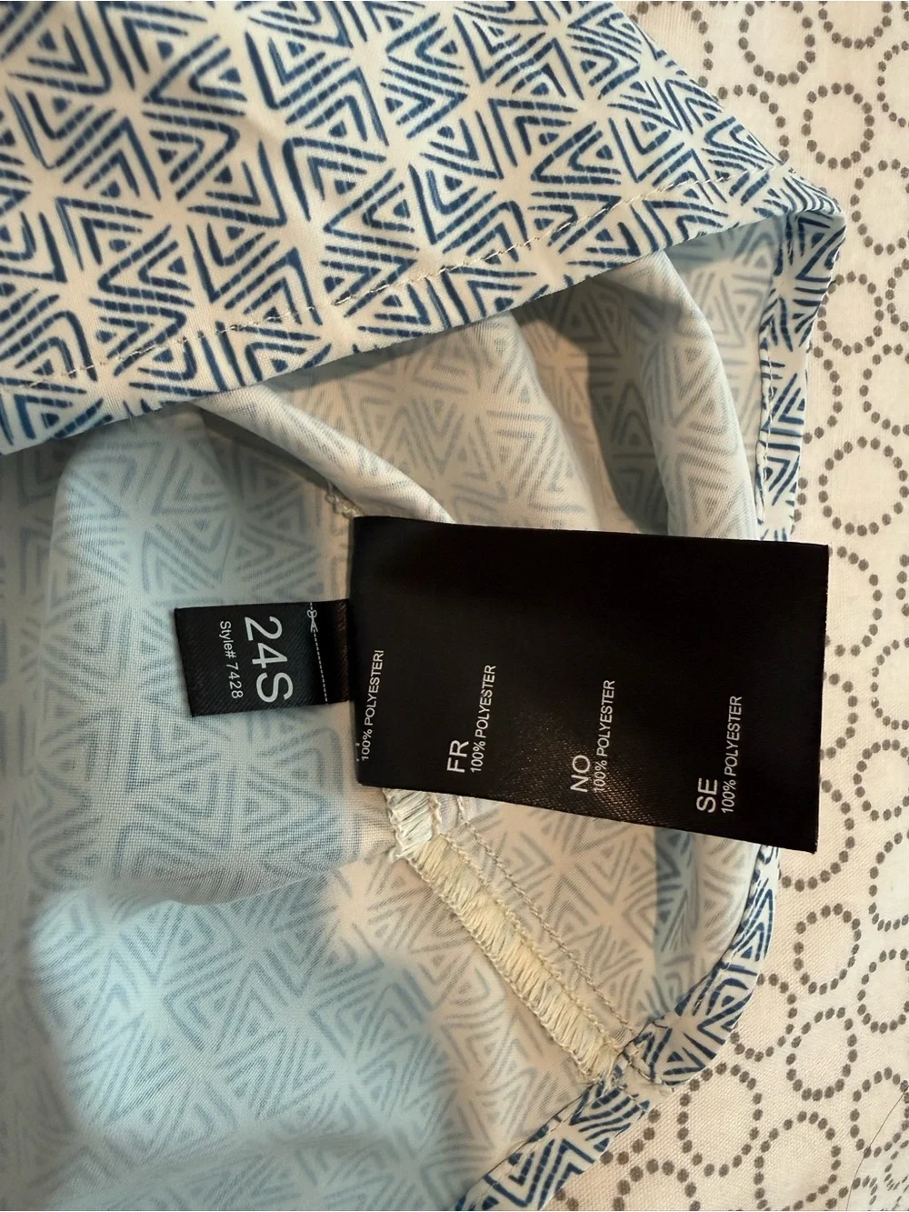 Kuhl Men's Light Blue Patterned Short-Sleeve Button-Down Shirt